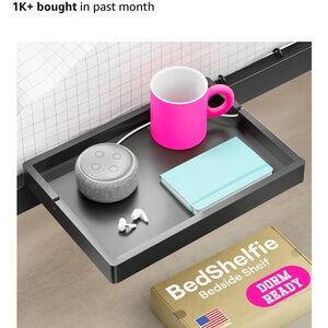 Bed Shelfie Dorm Bedside Shelf